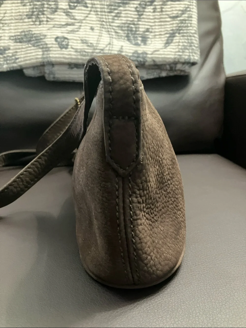Coach Vintage Sonoma Small Zip Nubuc Bag Brown 4945